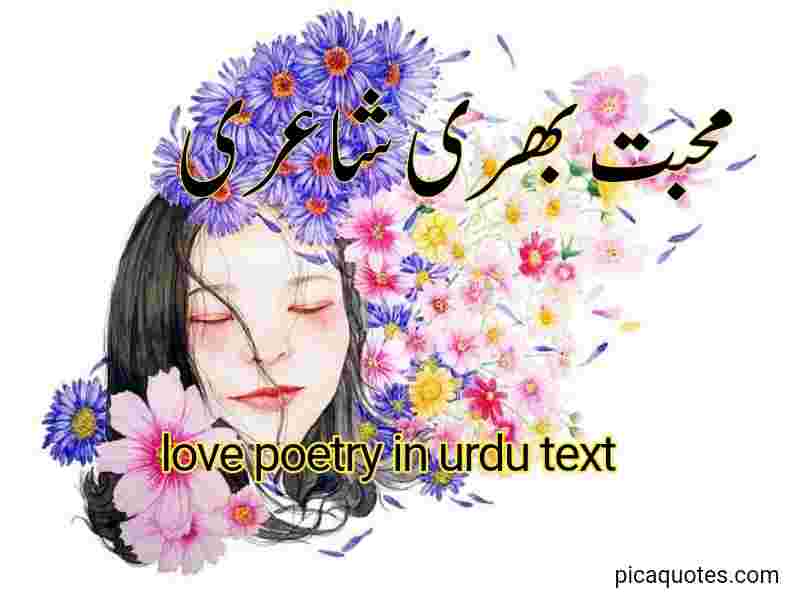 Love Poetry in Urdu Text